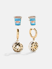 Morning Rush Earring Set - Bagel