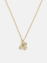 18K Gold Motif Necklace - Cherry