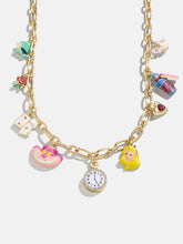 Disney Alice in Wonderland Charm Necklace - Gold/Multi
