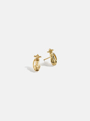 18K Gold Sports Delicate Stud - Golf