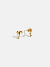 18K Gold Just For Fun Earrings - Palm Tree