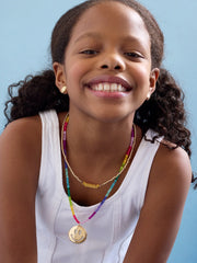 Lil' Smiley Kids’ Locket Necklace - Smiley Face