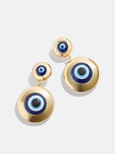 Divine Eyes Earrings - Gold/Blue