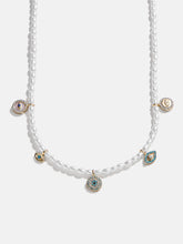 Frida Evil Eye Necklace - White/Blue