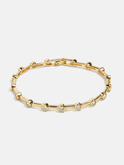 Eve 18K Gold Tennis Bracelet - Gold/Pavé