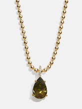 Esther 18K Gold Birthstone Necklace - Peridot