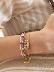 Evil Eye Reversible Bracelet - Gold/Multi