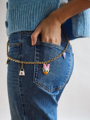 Disney Daisy Duck Motif Bag Charm - Daisy Duck