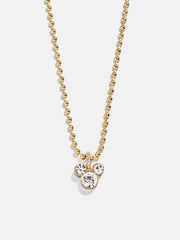 Disney Mickey Mouse Pisa Necklace - Gold/Pavé