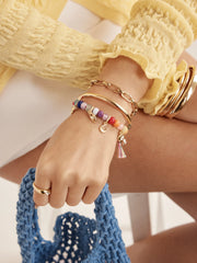 Riley Semi-Precious Charm Bracelet - Multi