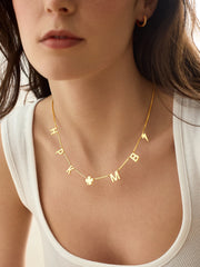 18K Gold Custom Icon Necklace - 18K Gold