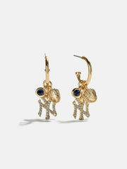 MLB Charm Earrings - New York Yankees
