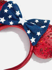 Disney Minnie Mouse Americana Ears Headband - Minnie Mouse Americana Ears
