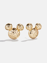 Disney Mickey Mouse Domed Earrings - Gold