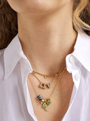 STAR WARS™ GROGU™ Charm Necklace - Gold/Green