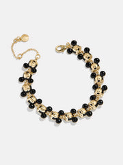 Disney Mickey Mouse Repeating Character Head Bracelet - Gold/Black