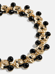 Disney Mickey Mouse Repeating Character Head Bracelet - Gold/Black
