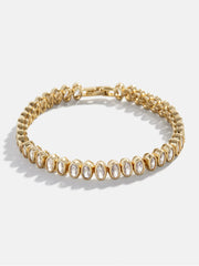 Claudia Tennis Bracelet - Oval Bezel