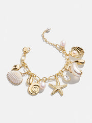 Isla Charm Bracelet - Gold/Pearl