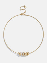 Bridget Charm Necklace - Gold/Pavé