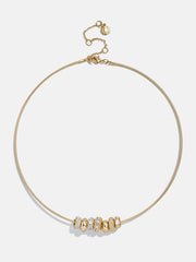 Bridget Charm Necklace - Gold/Pavé