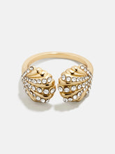 Halle Seashell Ring - Gold/Pavé