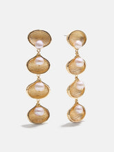 Calypso Seashell Earrings - Gold/Pearl