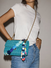 Flower Child Bag Charm - Blue