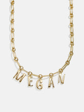 Chunky Spaced Letter Custom Necklace - Gold