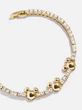 Disney Mickey Mouse Tennis Bracelet - Gold/Pavé