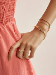 Disney Mickey Mouse Tennis Bracelet - Gold/Pavé