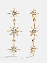 Venus Celestial Statement Earrings - Gold/Pavé