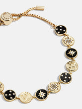 Estelle Celestial Pull-Tie Bracelet - Gold/Black