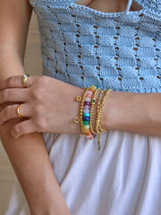 Tatum Birthstone Bracelet - Blue Zircon