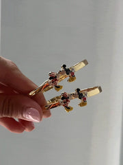 Disney Mickey & Minnie Mouse Kissing Cuff Bracelet - Mickey Mouse & Minnie Mouse