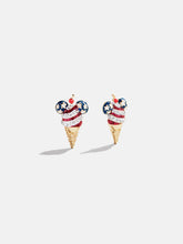 Disney Mickey Mouse Americana Ice Cream Earrings - Red, White, & Blue