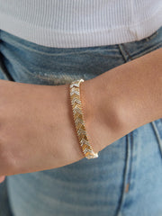 Naya Gold Bracelet - Gold/Pavé