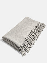 Pure Merino Wool Custom Blanket - Cloud Gray/Dark Gray