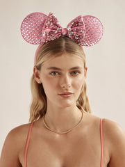 Disney Minnie Mouse Pink Crystal Ears Headband - Minnie Mouse Pink Crystal Ears