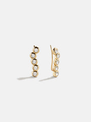 Savannah Crawler Earrings - Gold/Pavé