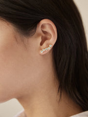 Savannah Crawler Earrings - Gold/Pavé