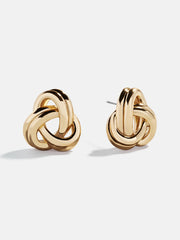Kylie Gold Knot Earrings - Gold