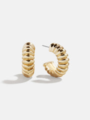 Kayla Gold Hoop Earrings - Gold