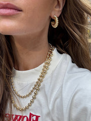 Kayla Gold Hoop Earrings - Gold