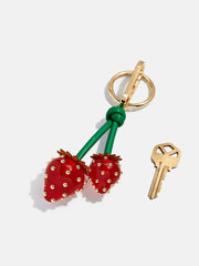 Berry Sweet Strawberry Bag Charm - Strawberry