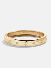 Astra Celestial Hinge Bangle - Gold/Pavé