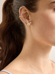 Disney Mickey Mouse Reversible Stud Earrings - Gold/Pavé