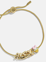 Disney Daisy Duck Bubble Slider Custom Bracelet - Daisy Duck