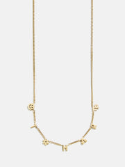 Mini 18K Gold Custom Icon Necklace - 18K Gold