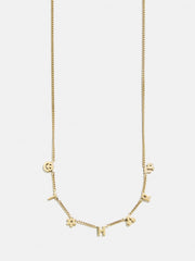 Mini 18K Gold Custom Icon Necklace - 18K Gold